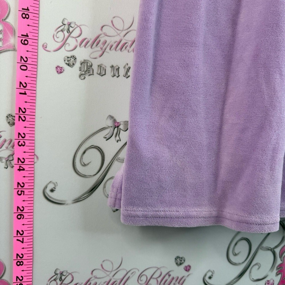 Juicy Couture mini dress terry cloth towel Lavender Smocked Tube ribbon tie up - Picture 3 of 13